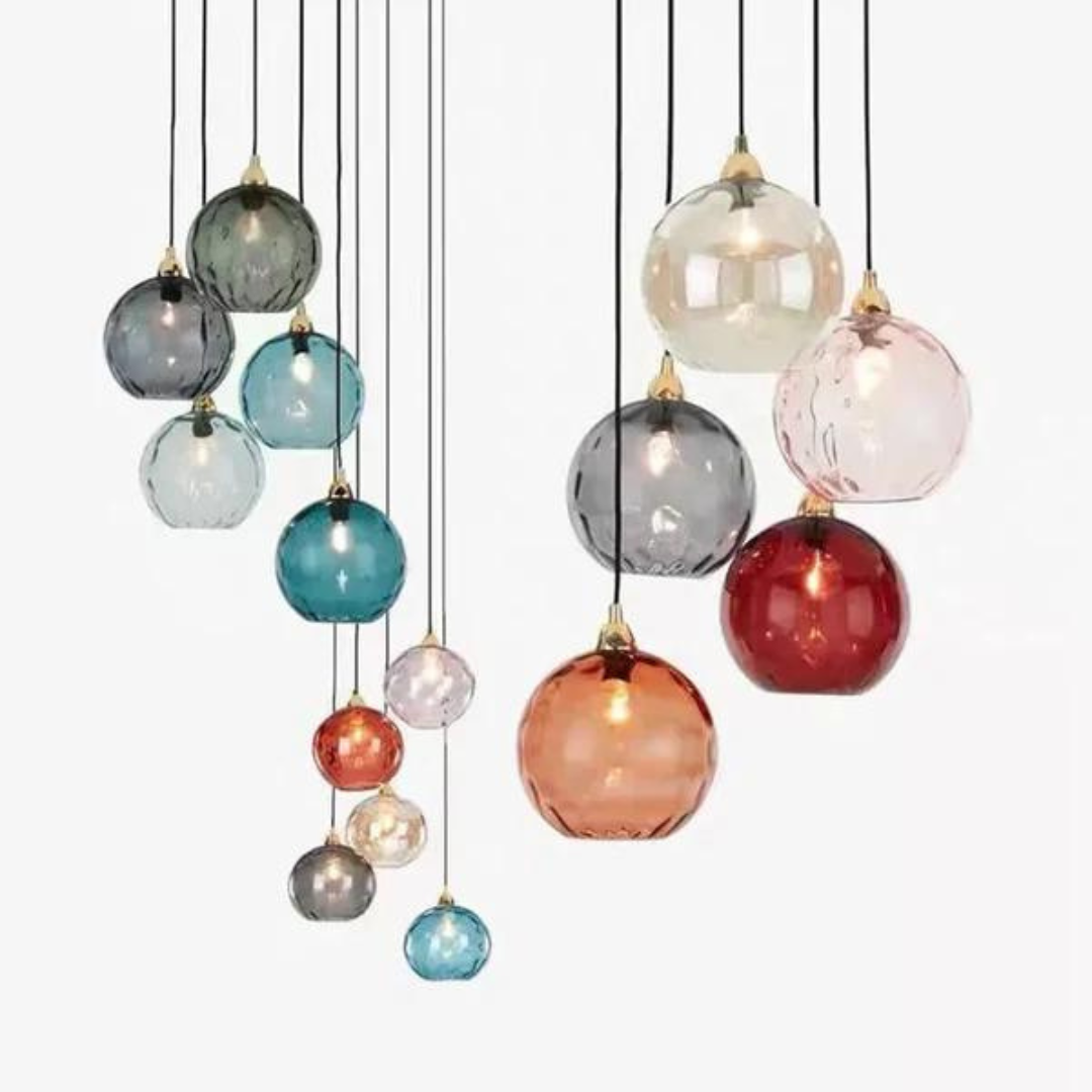 Elegant Glass Ball Ceiling Lamp for Luxury Interiors