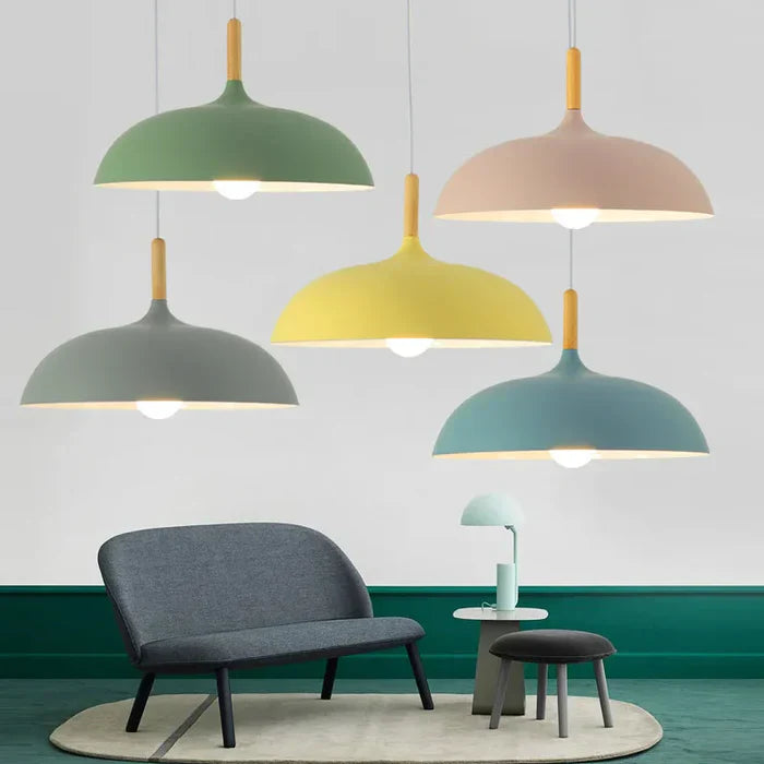 ScandiLuxe Ceiling Lamp - Scandinavian Oak Wood Design