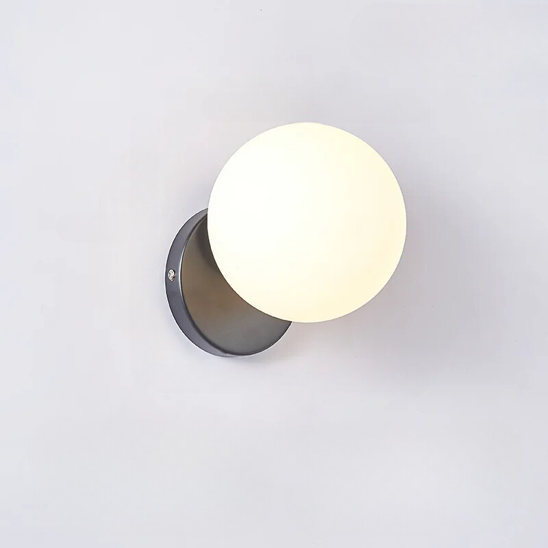 GleamGold - Lyxig Guldig Vägglampa med Glas