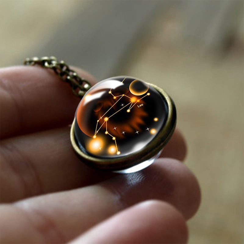 Sofias Glas 12 Zodiac Signs Protection Pendant - Enchanting Protection for Your Zodiac Sign