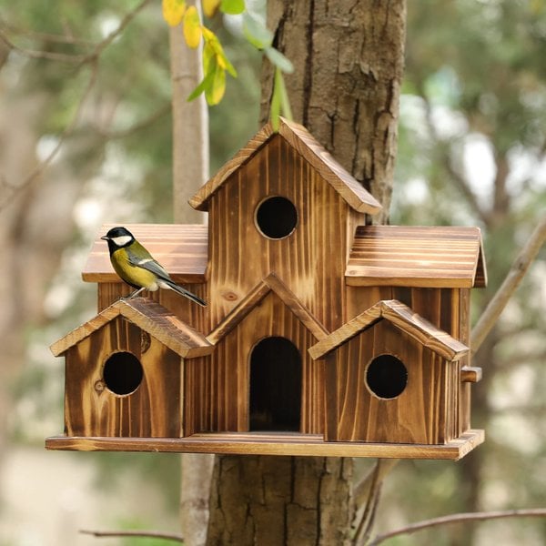 NatureNest – Stylish Handmade Wooden Birdhouse