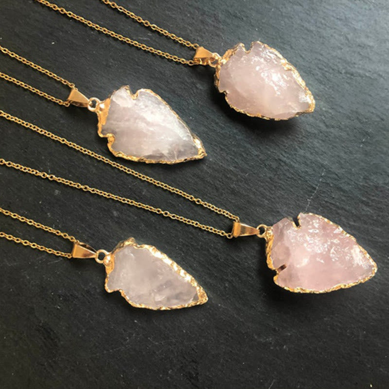 Beautiful Aeliana Natural Coral Crystal Lace Necklace