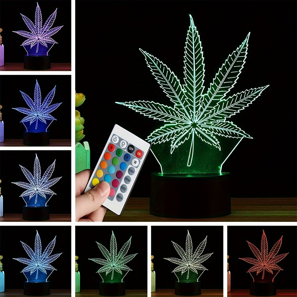HempGlow - 3D Acrylic Table Lamp Night Light