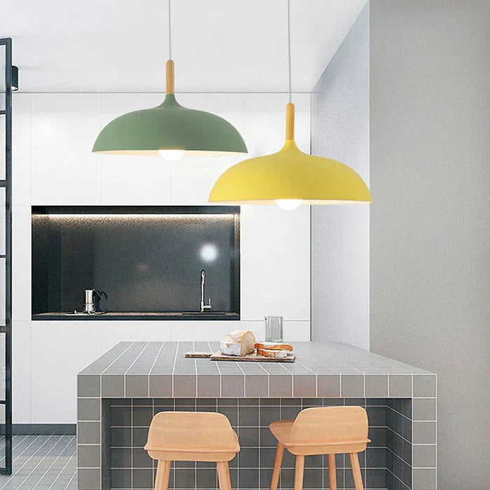 ScandiLuxe Ceiling Lamp - Scandinavian Oak Wood Design