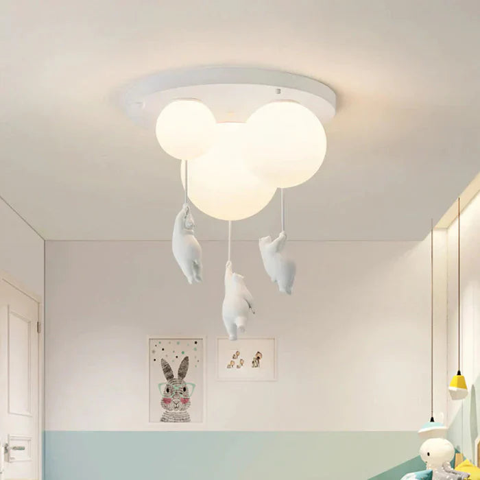 CloudBear – Playful children's ceiling lamp with balloon