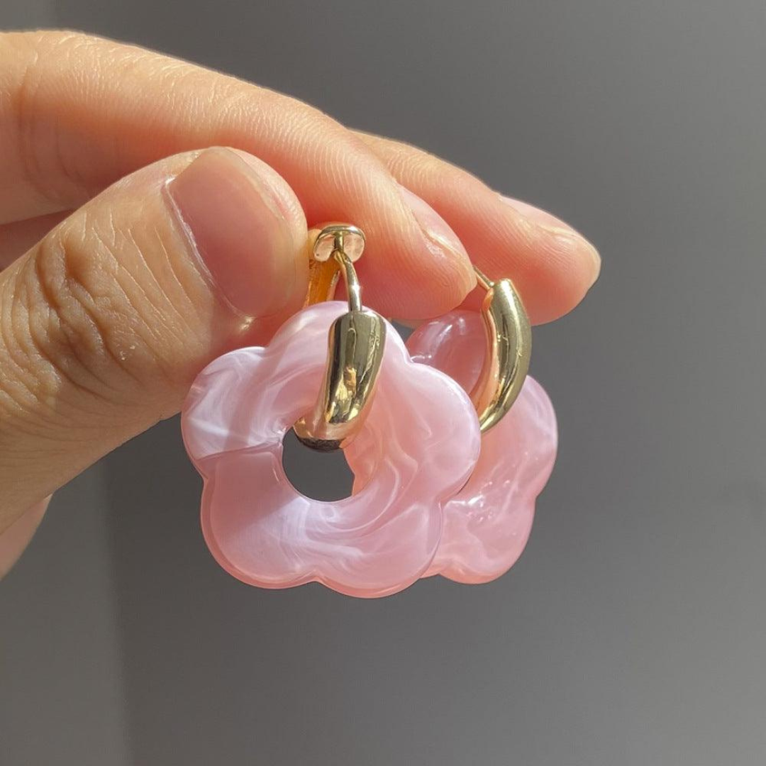 Valeria Earrings – Elegant Golden Floral Designs