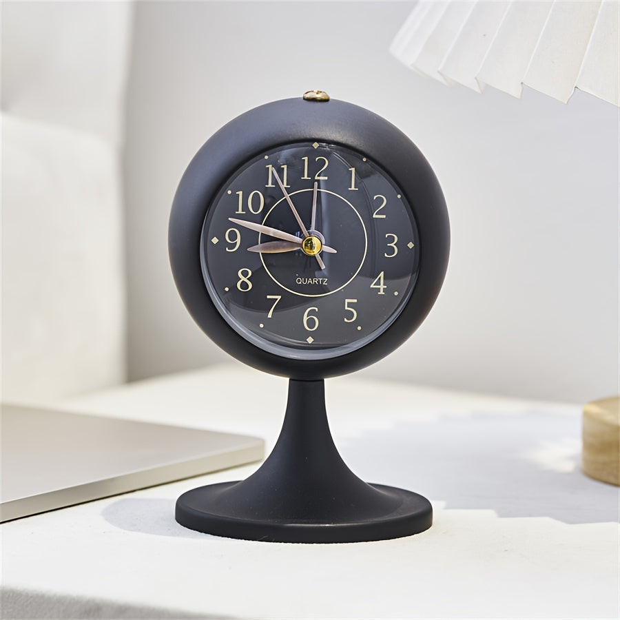 CartoonGlow Clock - Luxury LED Alarm Clock with Gold Accents