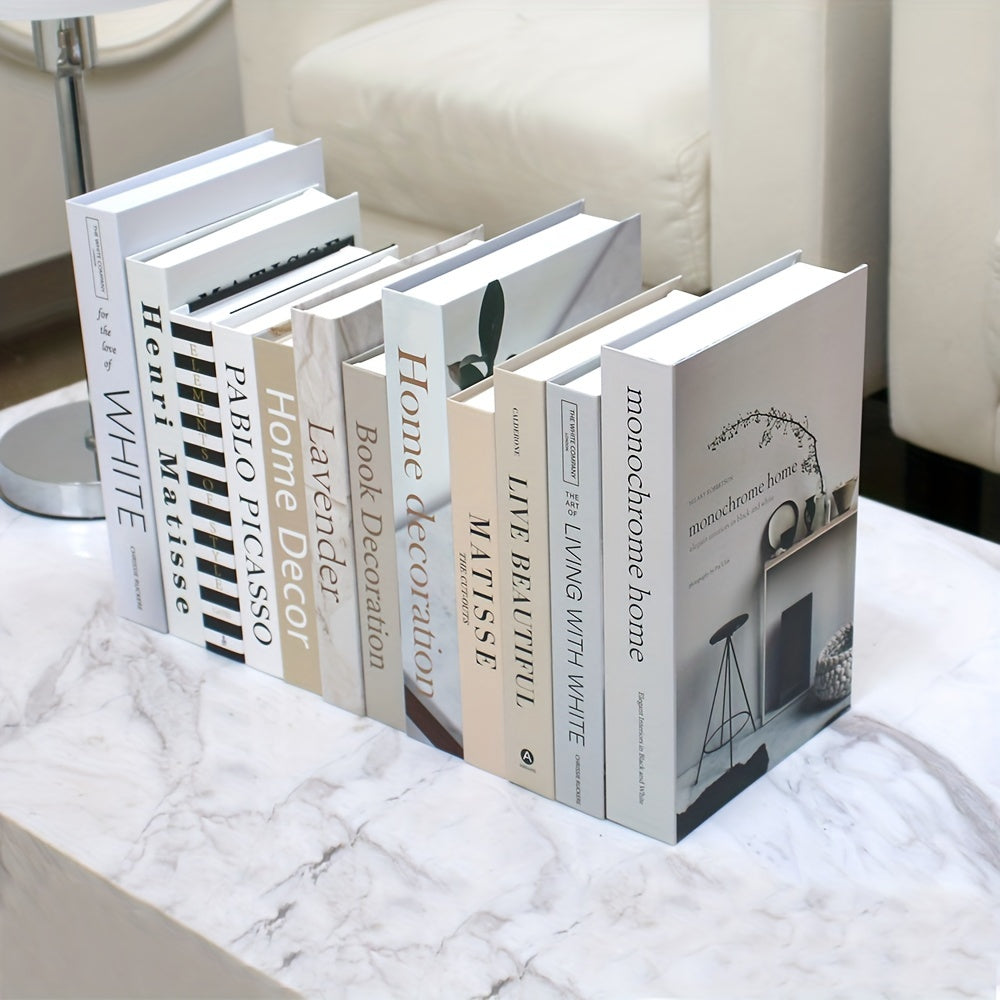 CityCharm - Stylish Decorative Fake Books Set