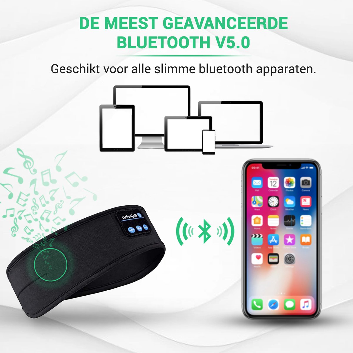 SleepWave™ - Smart Bluetooth Sleep Band for Deep Rest 