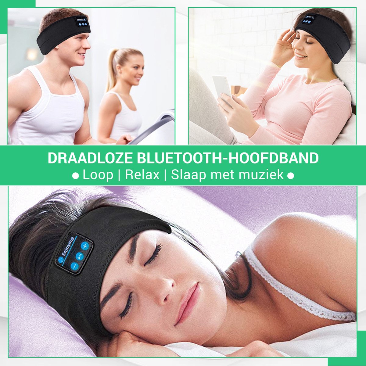 SleepWave™ - Smart Bluetooth Sleep Band for Deep Rest 