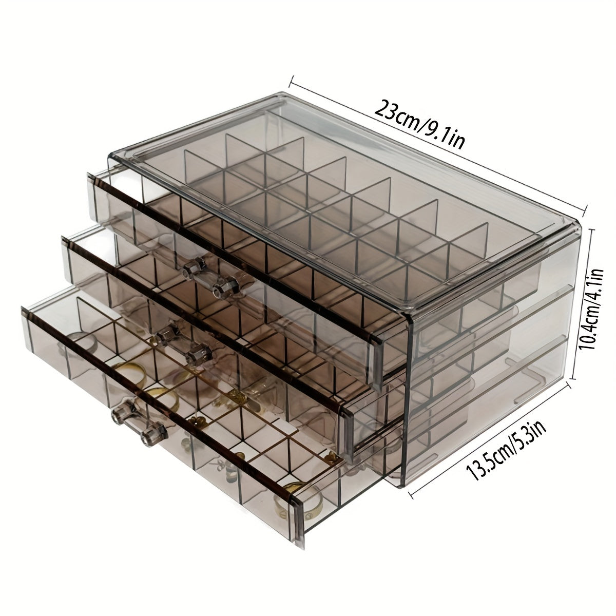 EleganceBox - Luxury Jewelry Organizer with 72 Compartments