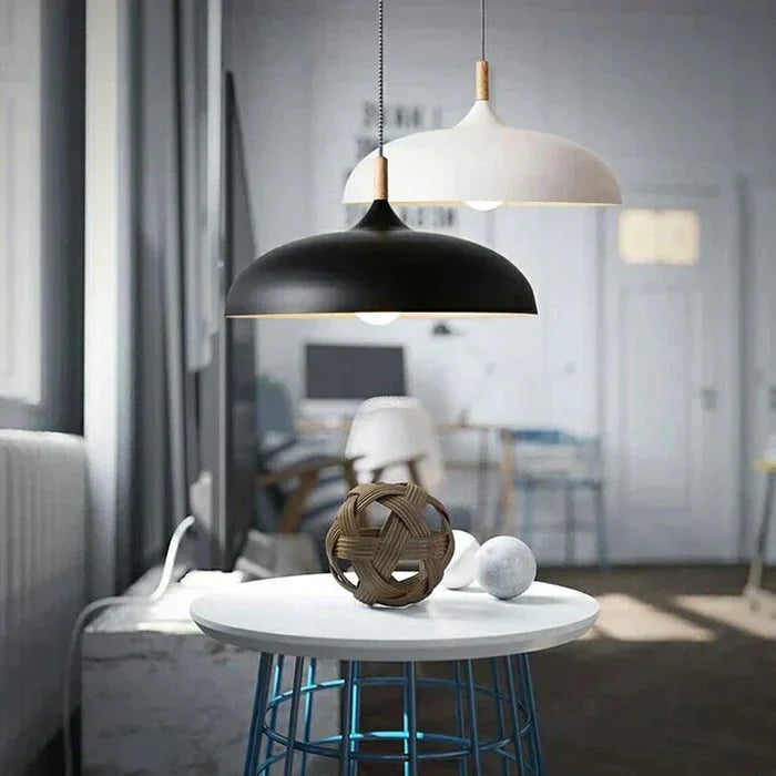 ScandiLuxe Ceiling Lamp - Scandinavian Oak Wood Design
