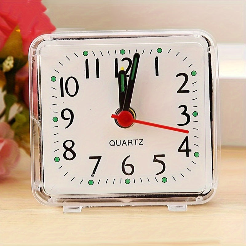 TimeSquare – Minimalist White Alarm Clock for Office &amp; Bedroom