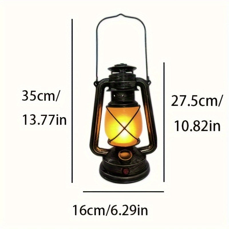 RetroGlow Lantern – Vintage LED Lamp with Flame Effect