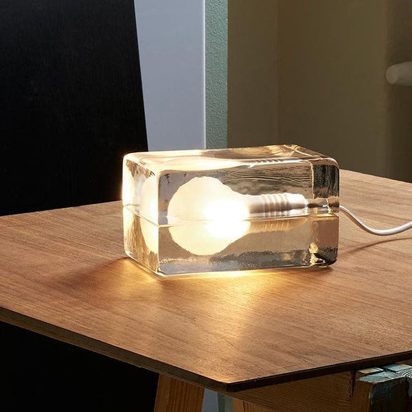 Icecube Lampa - Modern Bordslampa i Form av en Isblock