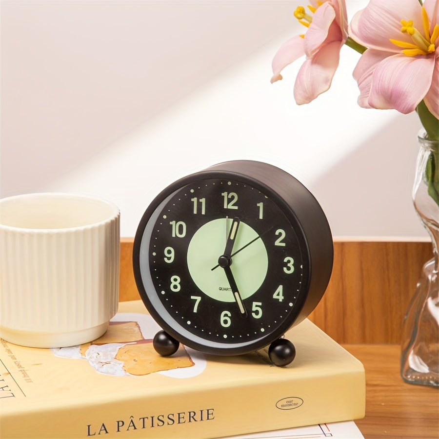 EleganceMetal Clock – Stylish Metal Alarm Clock with Night Light