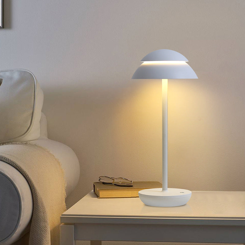 Aurelia Noire - Rechargeable Wireless Table Lamp with Built-in LED Lighting and Battery