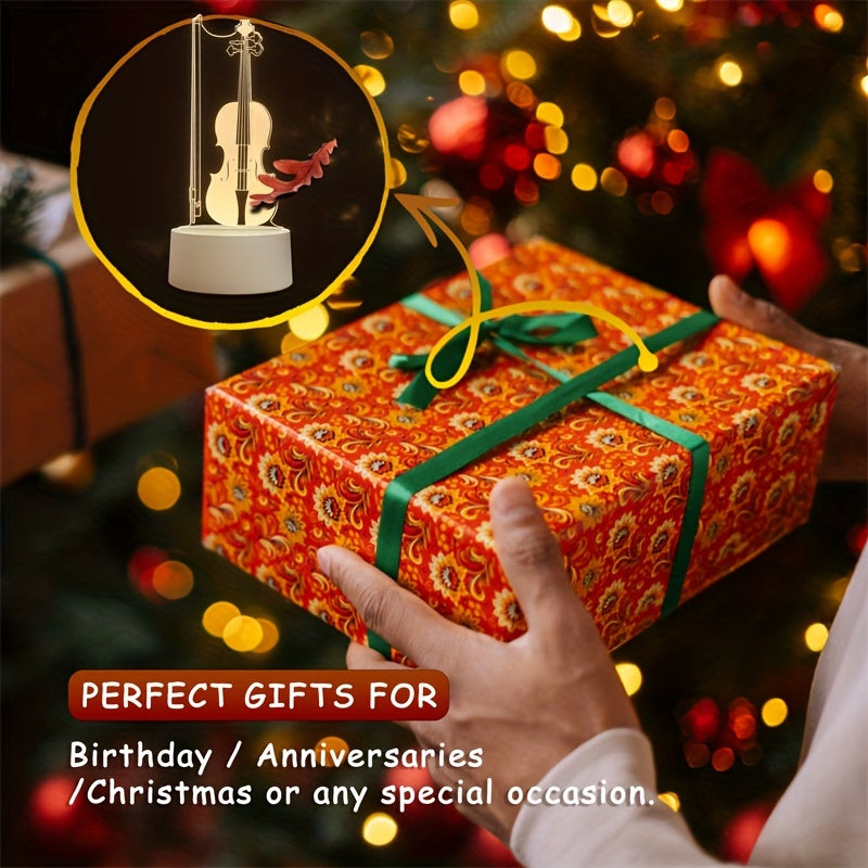 MelodyGlow Lamp - 3D Cello LED Table Lamp