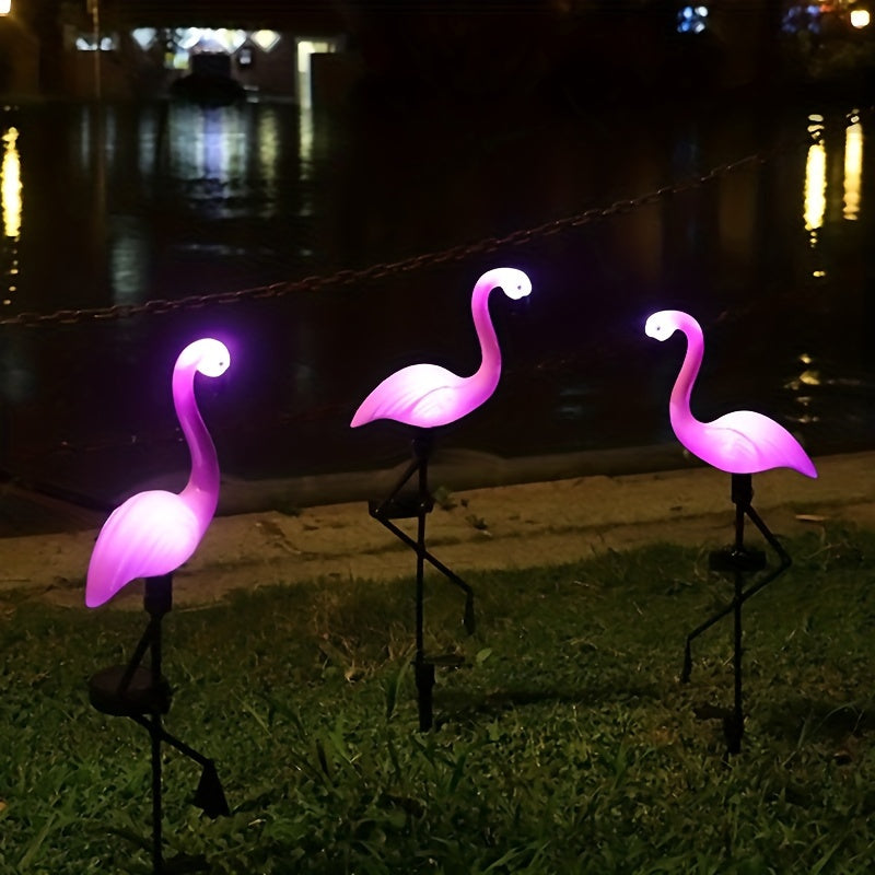 Solar Flamingo Lamp - Elegant Solar Flamingo Garden Lamp