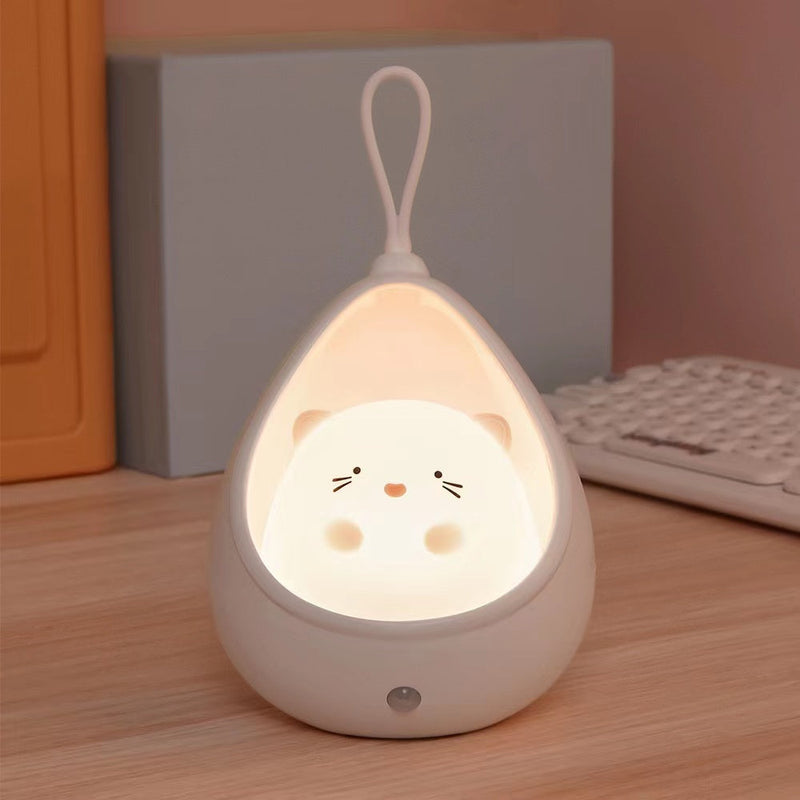 BunnyGlow - Uppladdningsbar Djur Nattlampa med Sensor