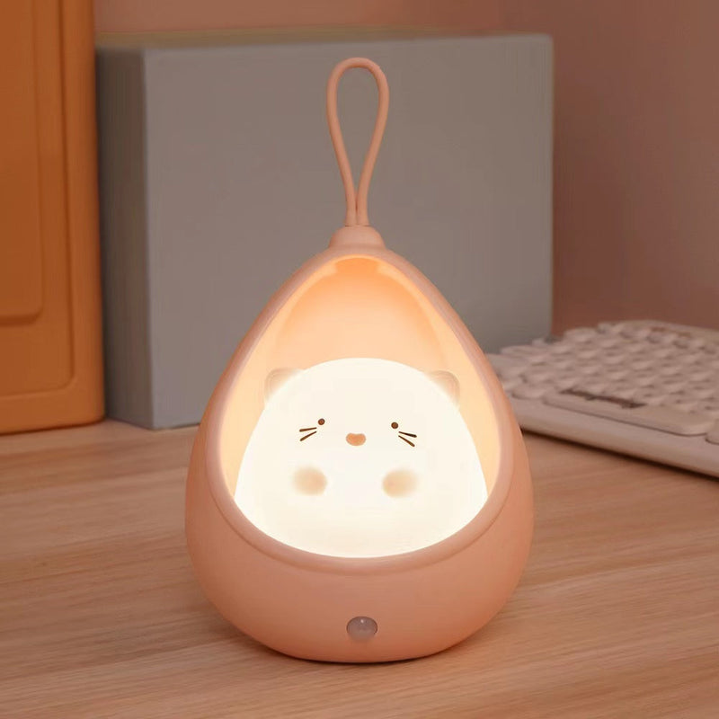 BunnyGlow - Uppladdningsbar Djur Nattlampa med Sensor