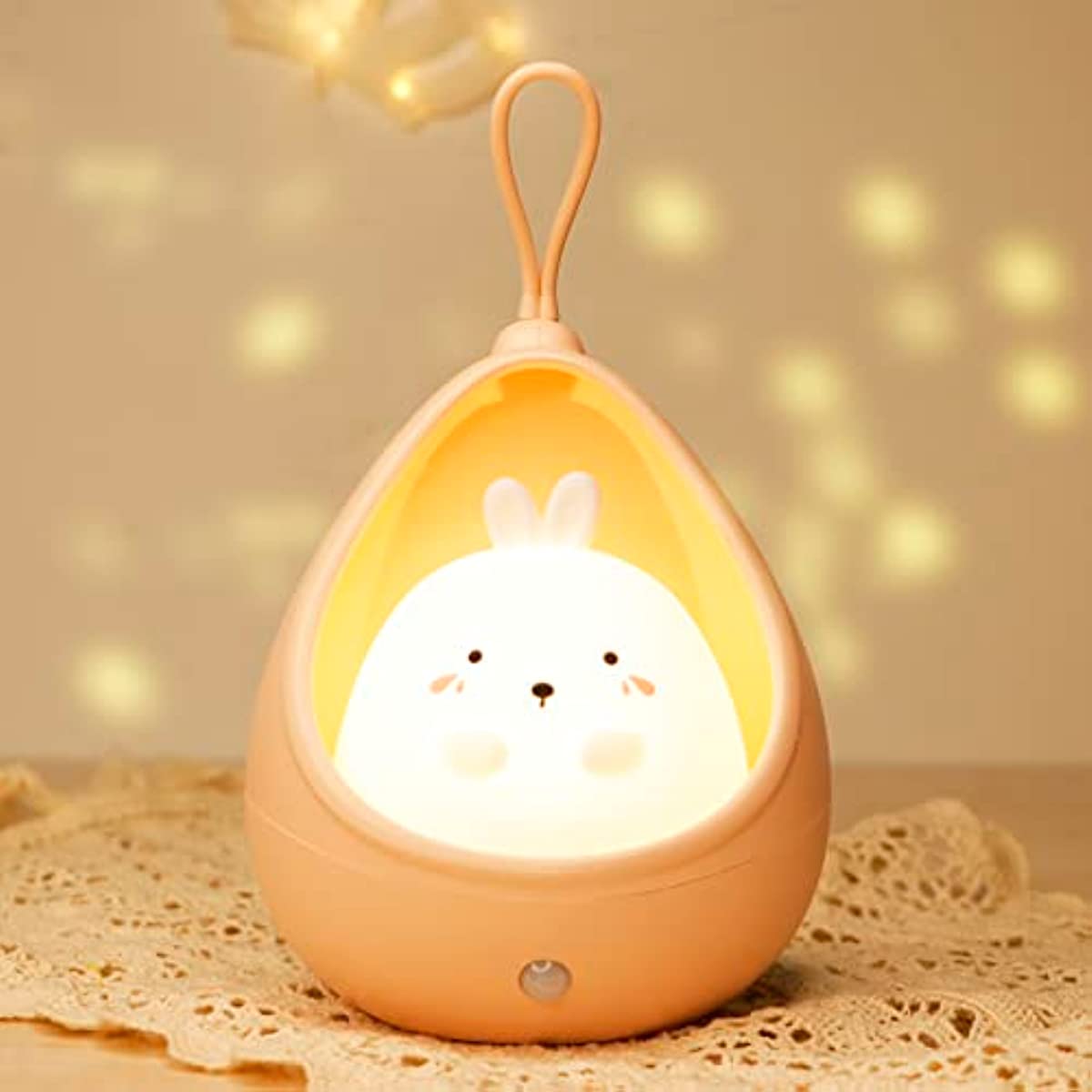 BunnyGlow - Rechargeable Animal Night Light with Sensor