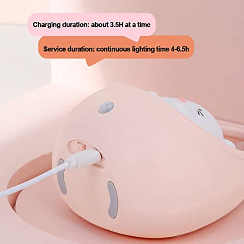 BunnyGlow - Uppladdningsbar Djur Nattlampa med Sensor