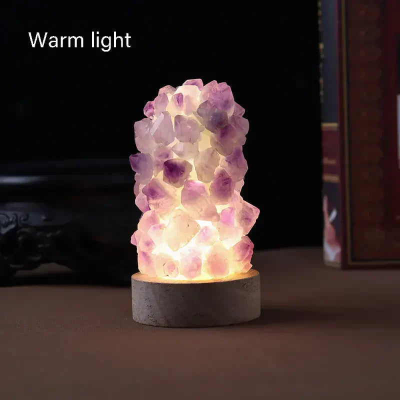 Stilren Amethystlampa - Lugnande Ljus och Energi