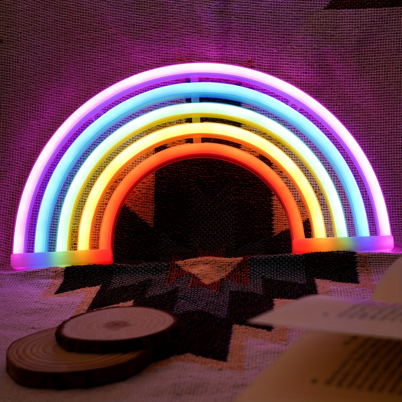 RainbowLight – Färgglad Neon LED-lampa med USB/Batteri