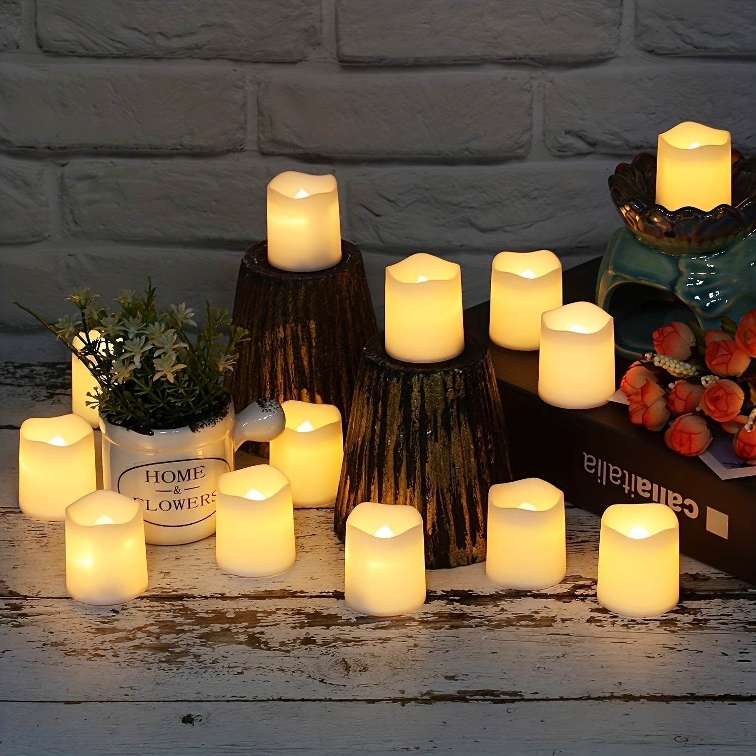 MagicGlow - Safe LED Tea Lights Set of 24