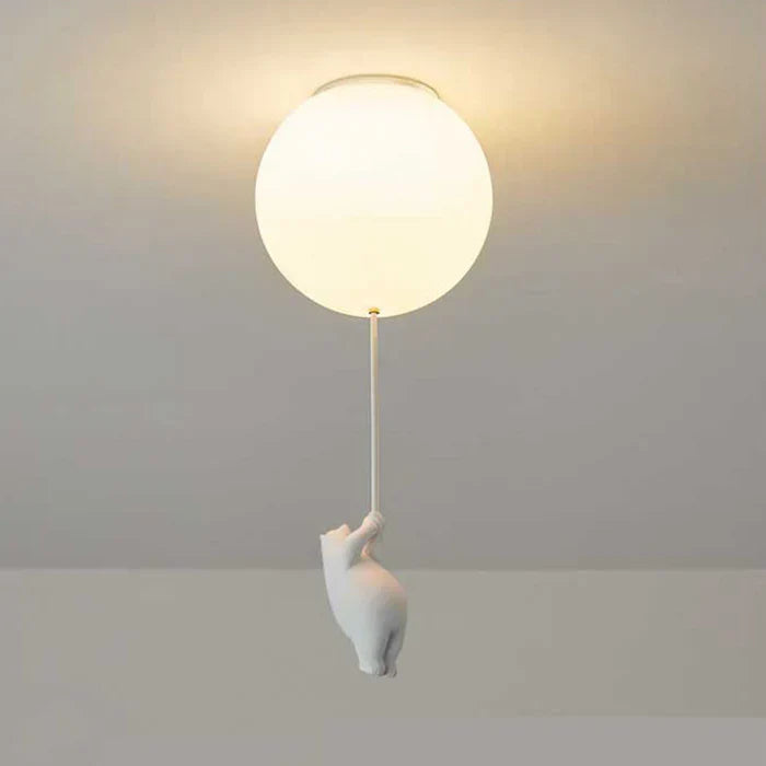 CloudBear – Playful children's ceiling lamp with balloon