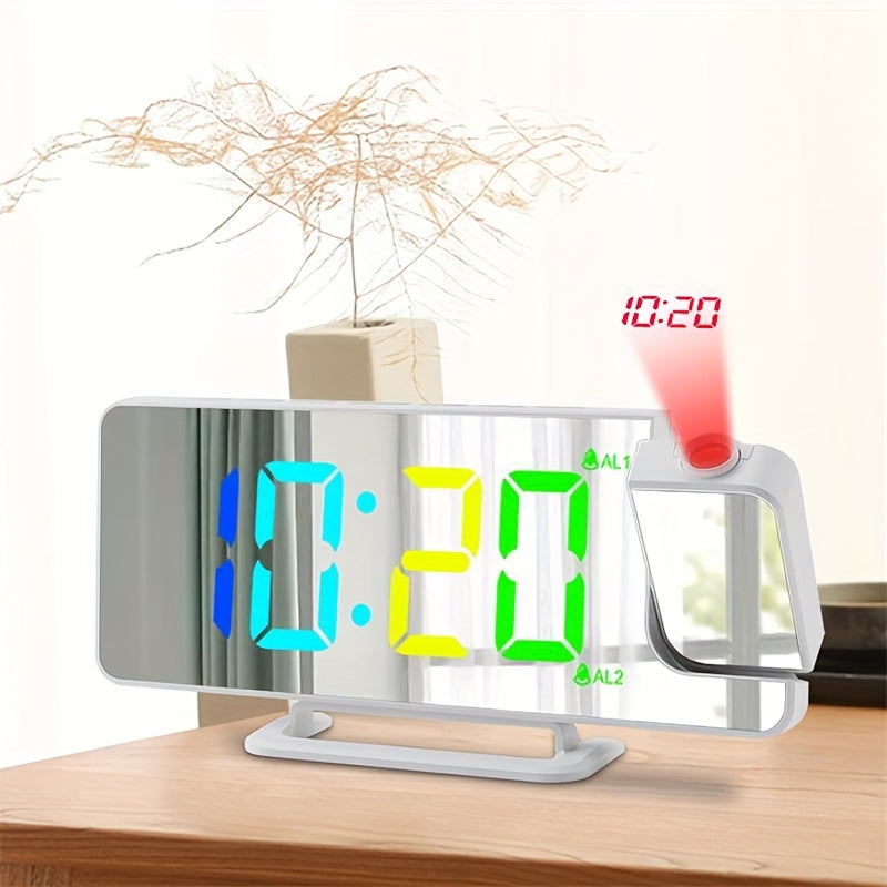 RGB Projector Clock – Colorful Dual Alarm Projector