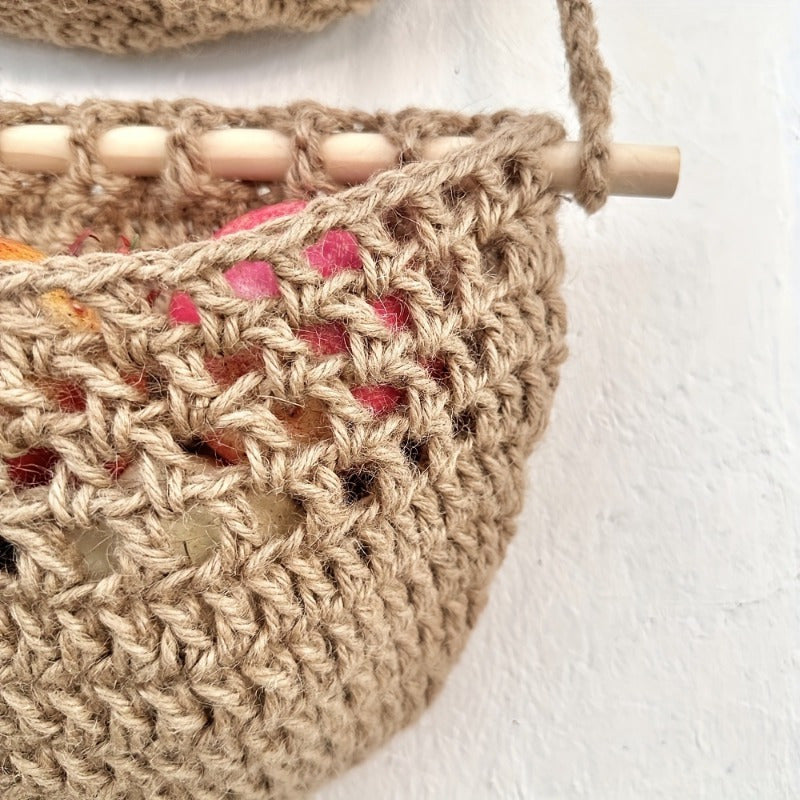 BohoCharm – Tri-fold Hemp Storage Bag for Vegetables and Fruit