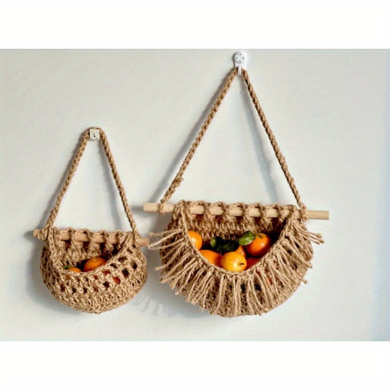 BohoCharm – Tri-fold Hemp Storage Bag for Vegetables and Fruit