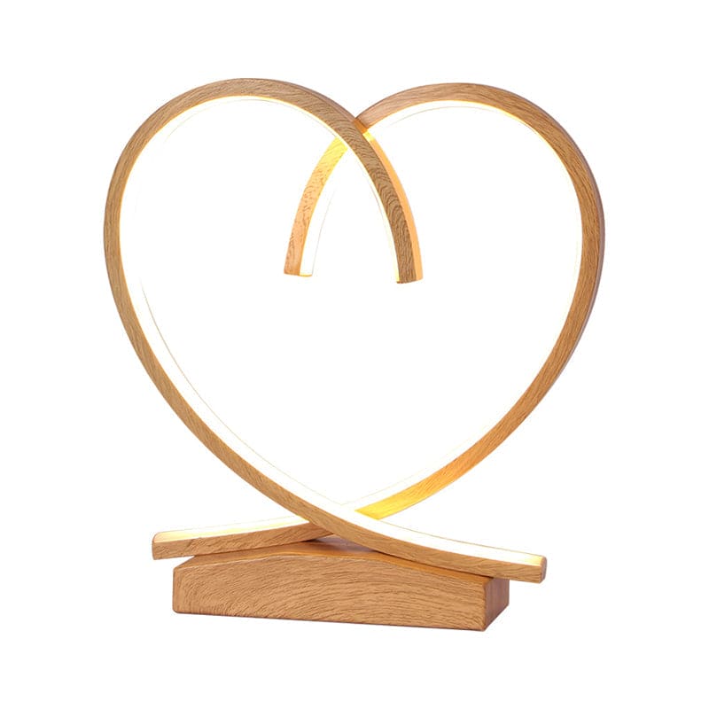 HeartWood – Romantic Wooden Nightstand with Drawer