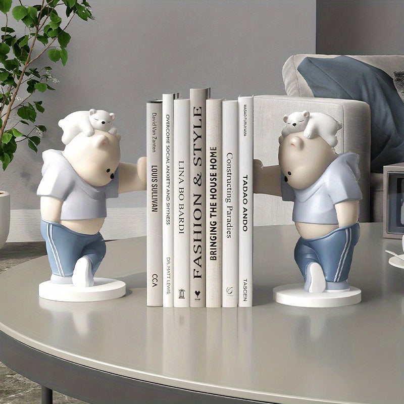 CharmingBear – Playful Resin Bookends for Decoration