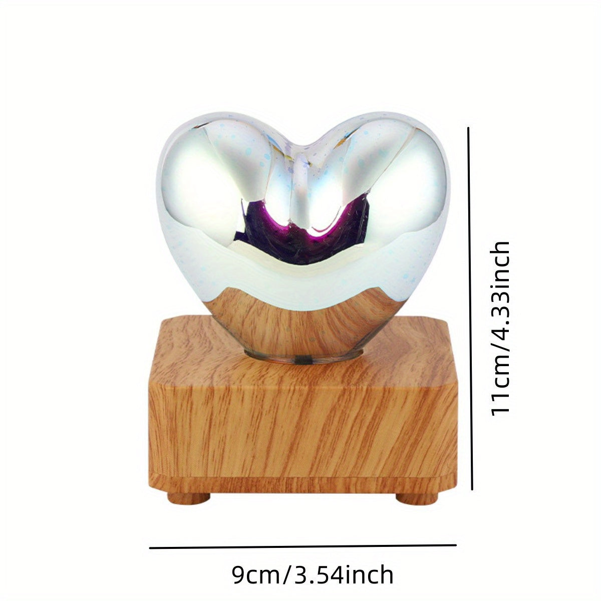 HeartGlow - 3D Heart LED Night Light - USB Lighting