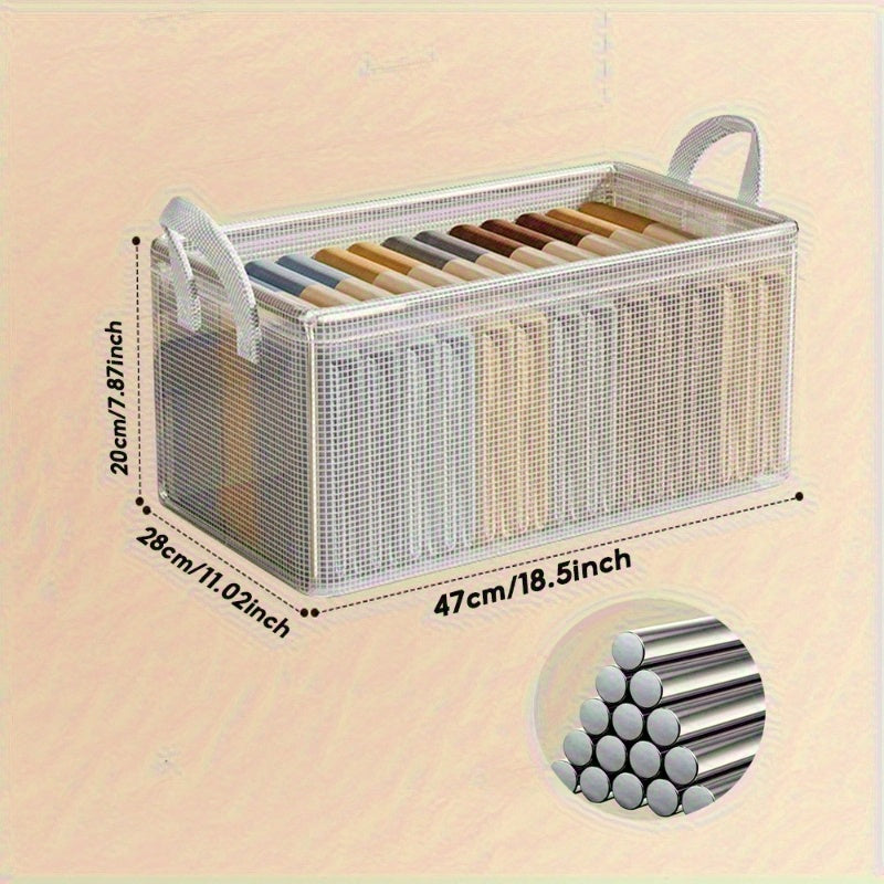 SpaceSaver - Stylish Stackable Storage Boxes for Clothes and Books