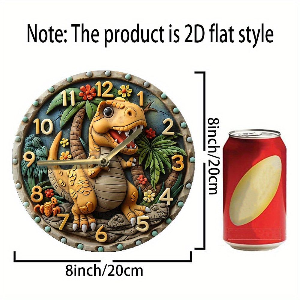 DinoTime Clock – Playful Dinosaur Wall Decoration
