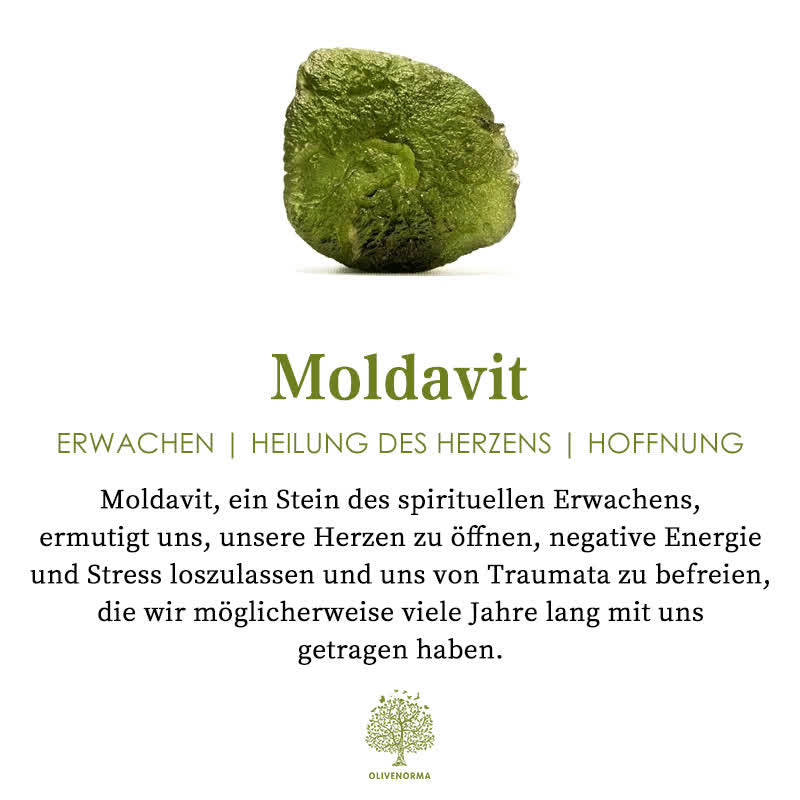 Elegant naturlig moldavit-halsband - Lyra