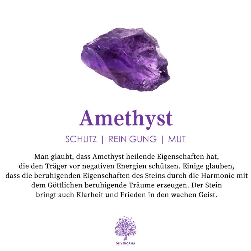 Elegant minimalist ring in amethyst and zirconia - Nova