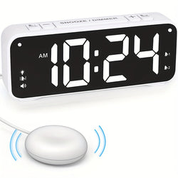 LoudClock - Premium Vibrerande Väckarklocka med LED Skärm