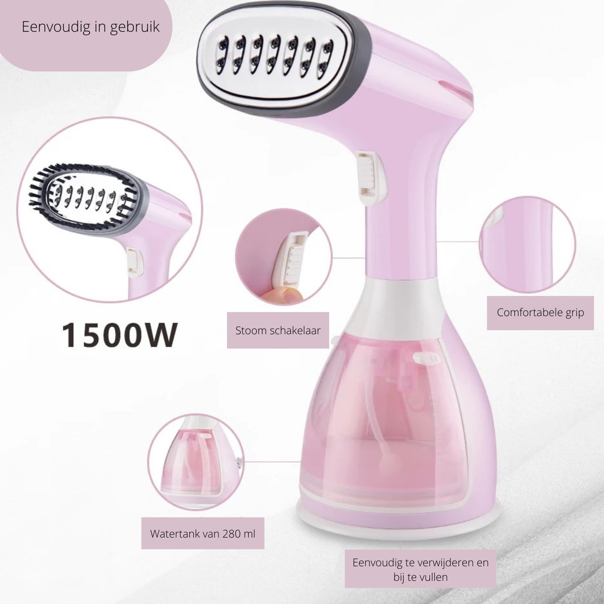 SteamEase - Compact Portable Wrinkle-Free Clothes Steamer