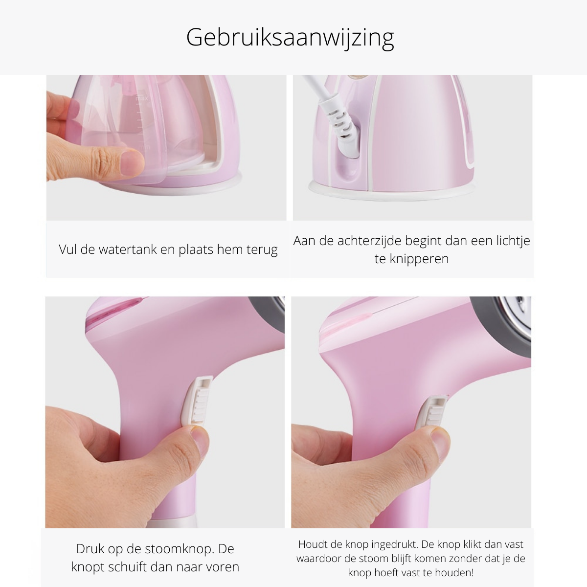 SteamEase - Compact Portable Wrinkle-Free Clothes Steamer