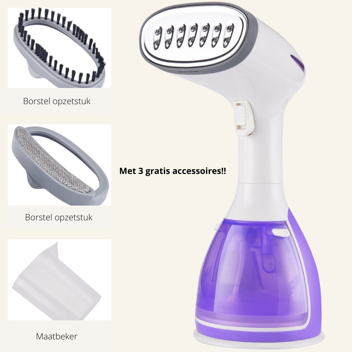 SteamEase - Compact Portable Wrinkle-Free Clothes Steamer
