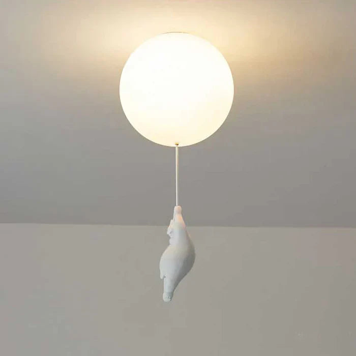 CloudBear – Playful children's ceiling lamp with balloon