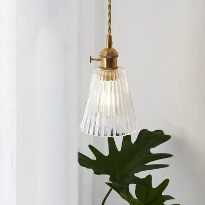 OpulentGlow Pendant – Elegant Glass Ceiling Lamp