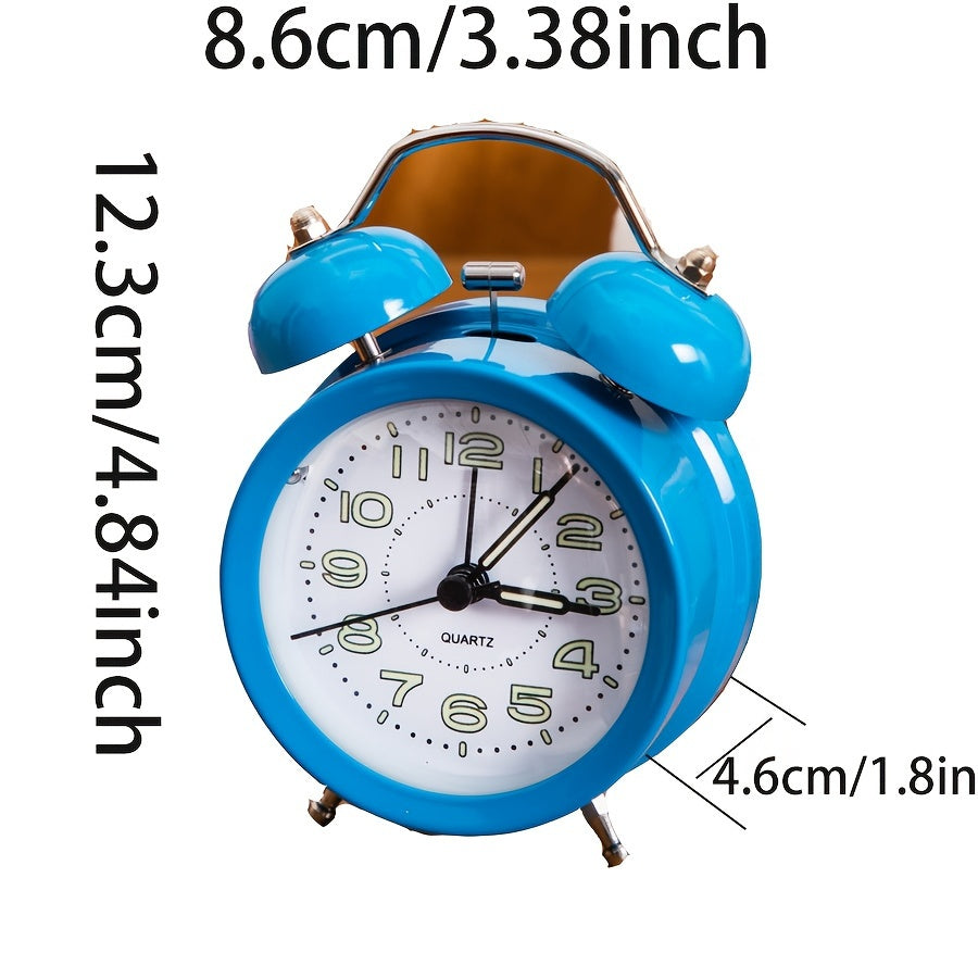 ChimeVintage Wake Up - Classic Alarm Clock with LED Night Light