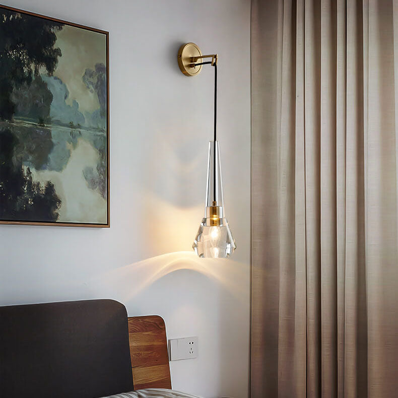 Luxe CrystalGlow Vägglampa med Kristallglas – Modern Design