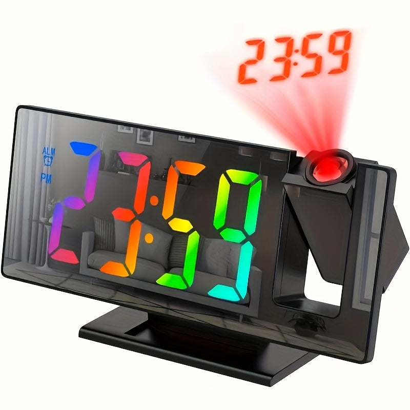 TimeView Clock – Modern Mirror LED Projector